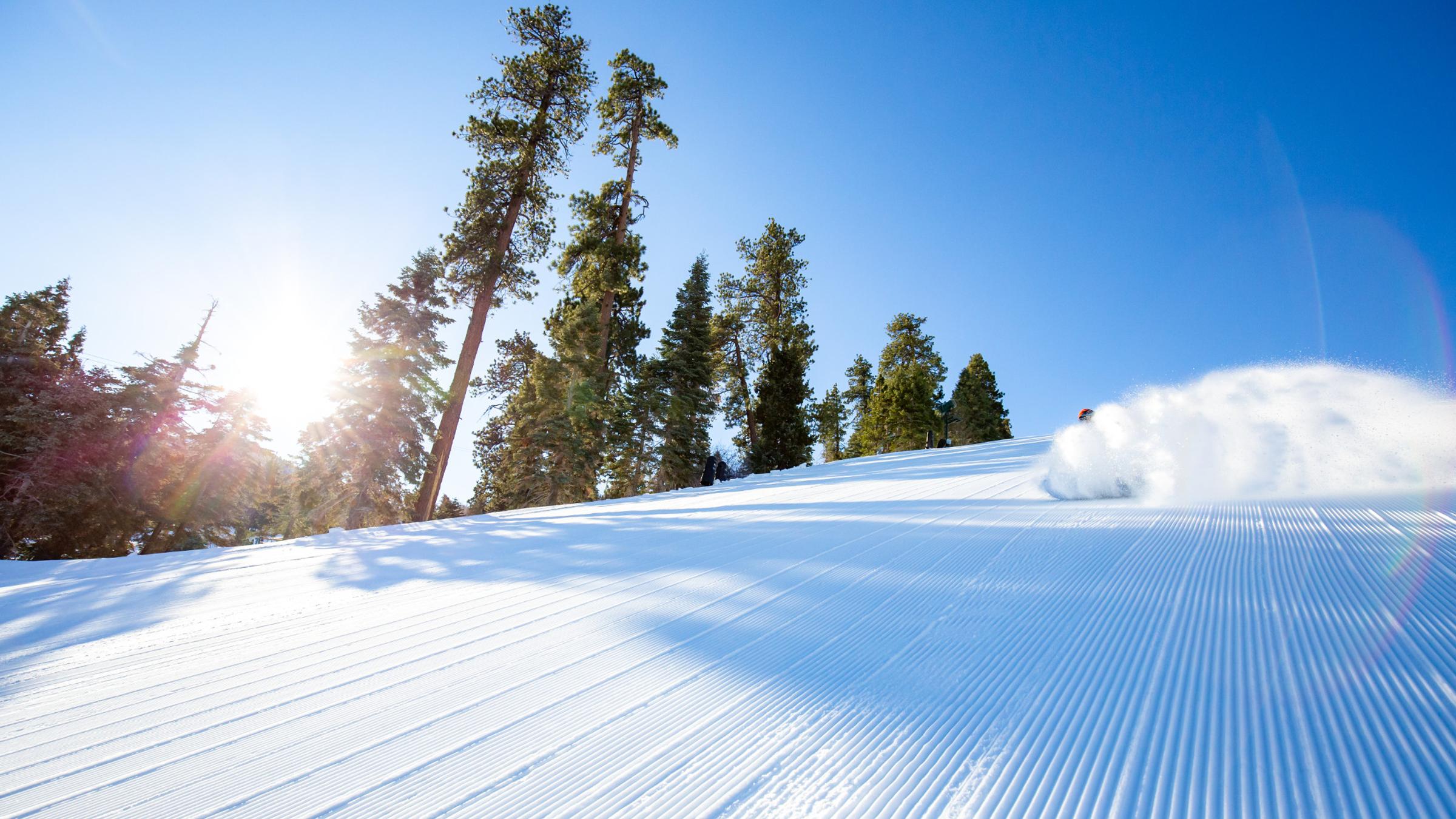 Corduroy snow
