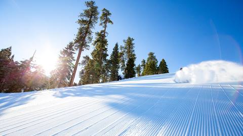 Corduroy snow