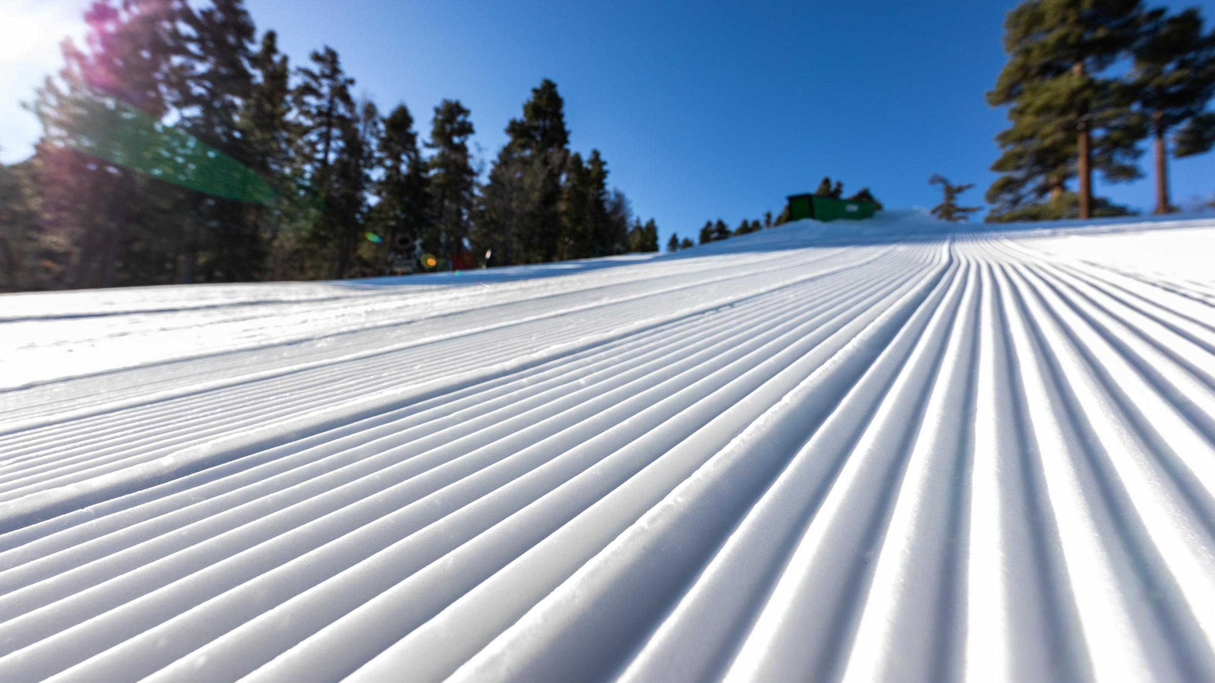 Corduroy snow scenic photo