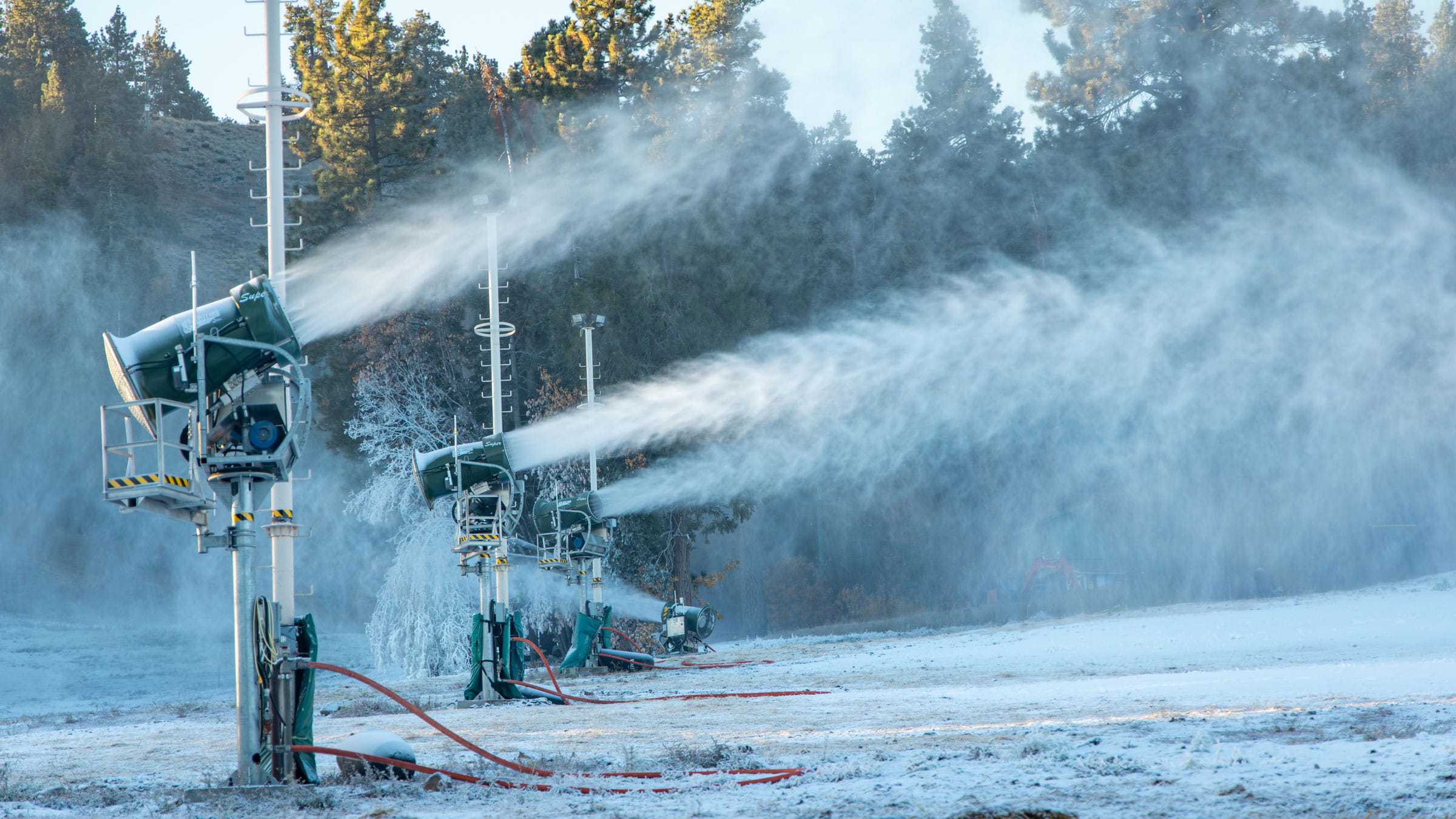 Snowmaking at Big Bear Mountain Resort