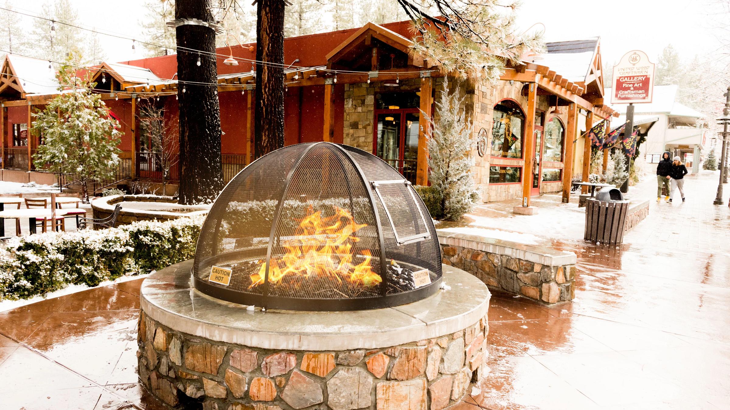 Fire pit in Big Bear Village