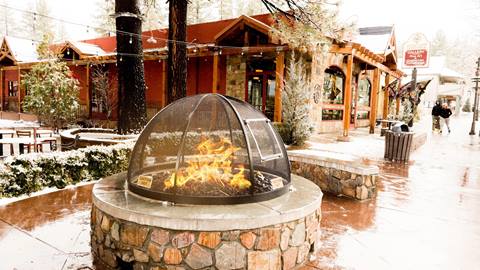 Fire pit in Big Bear Village