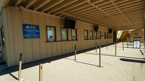 The Snow Valley ticket windows during the summer 