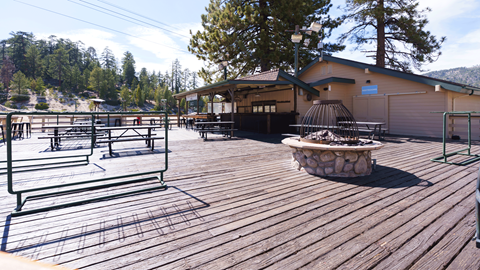 Deer Meadow Grill at Snow Valley in the summer months, perfect venue for a Wedding