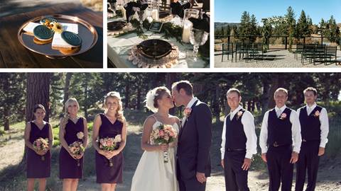 Collage of wedding ohotos