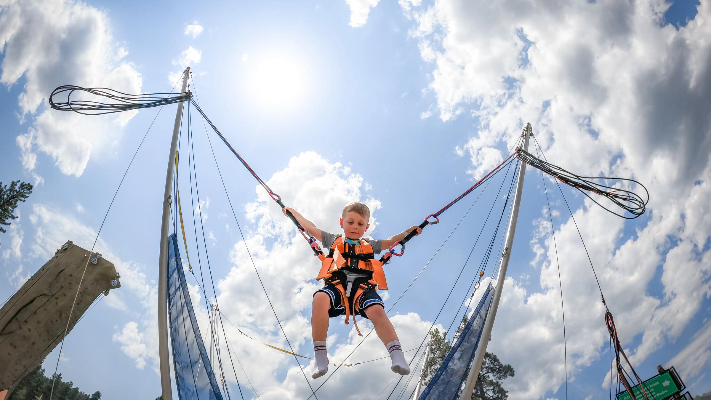 kid on a euro bungee