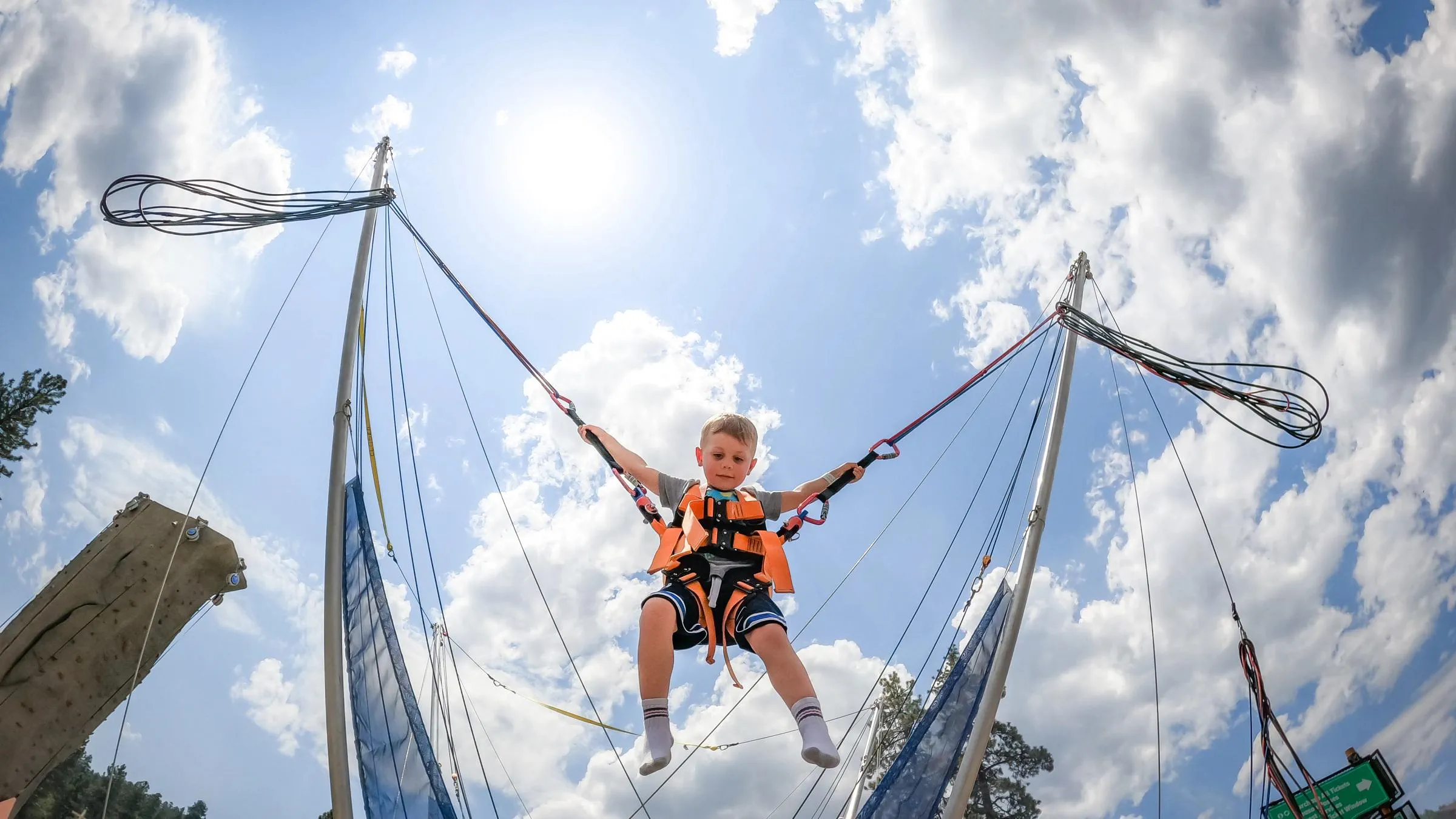 kid on a euro bungee